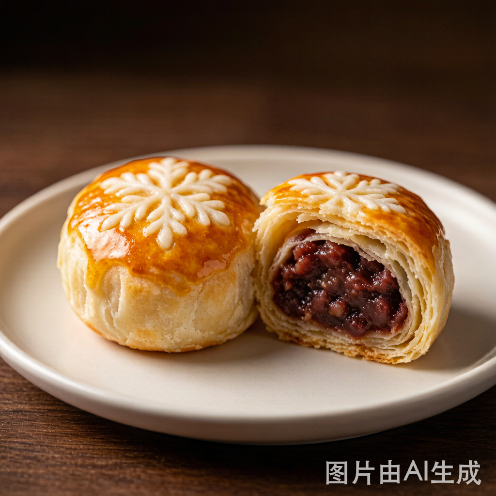 Snow-coat Red Bean Pastry