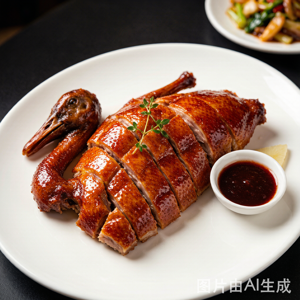 Roasted Goose with Lai Fun (Rice Noodles)