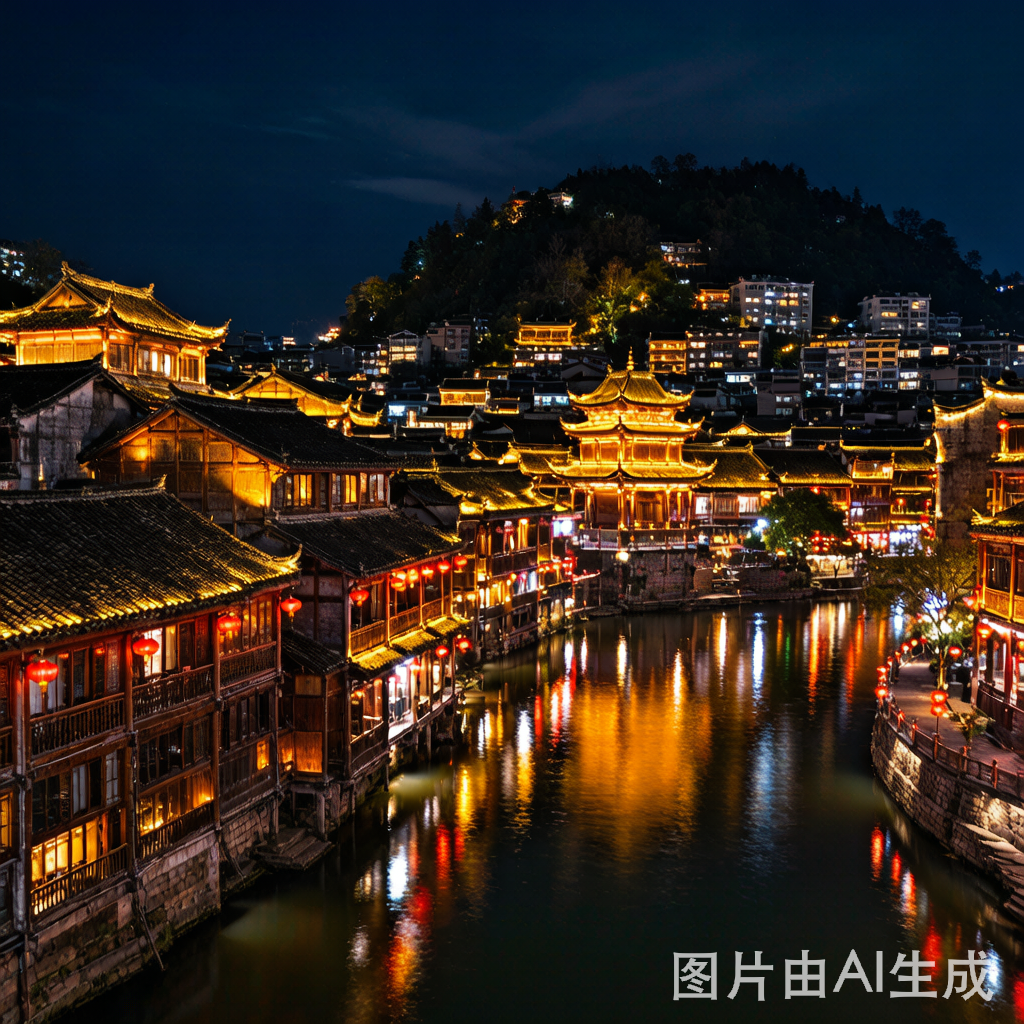 Ancient Town Night View
