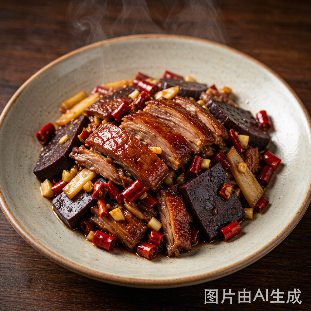 Blood Glutinous Rice Cake Duck