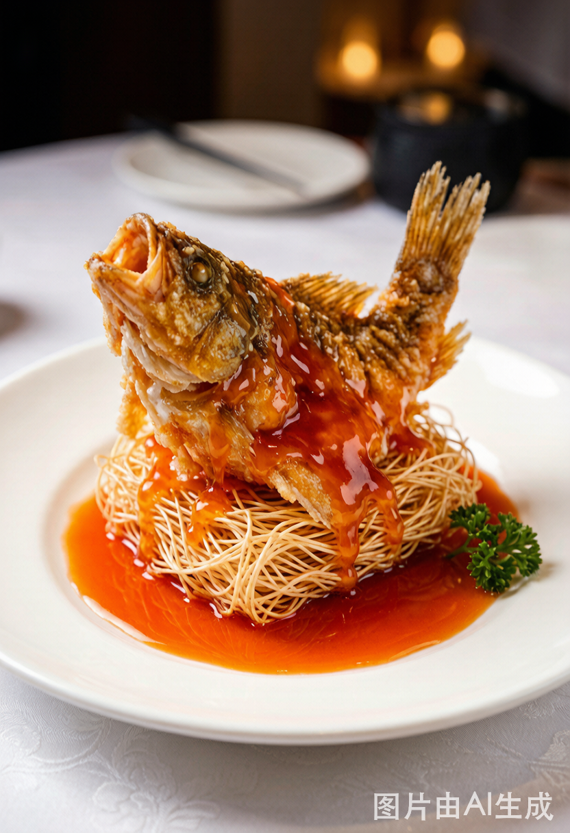Carp with Baked Noodles