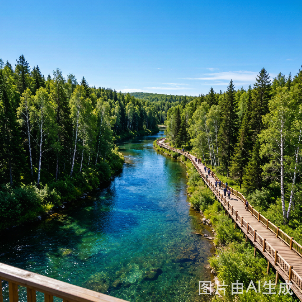 First Bend of the Dragon River (Amur River Bend)