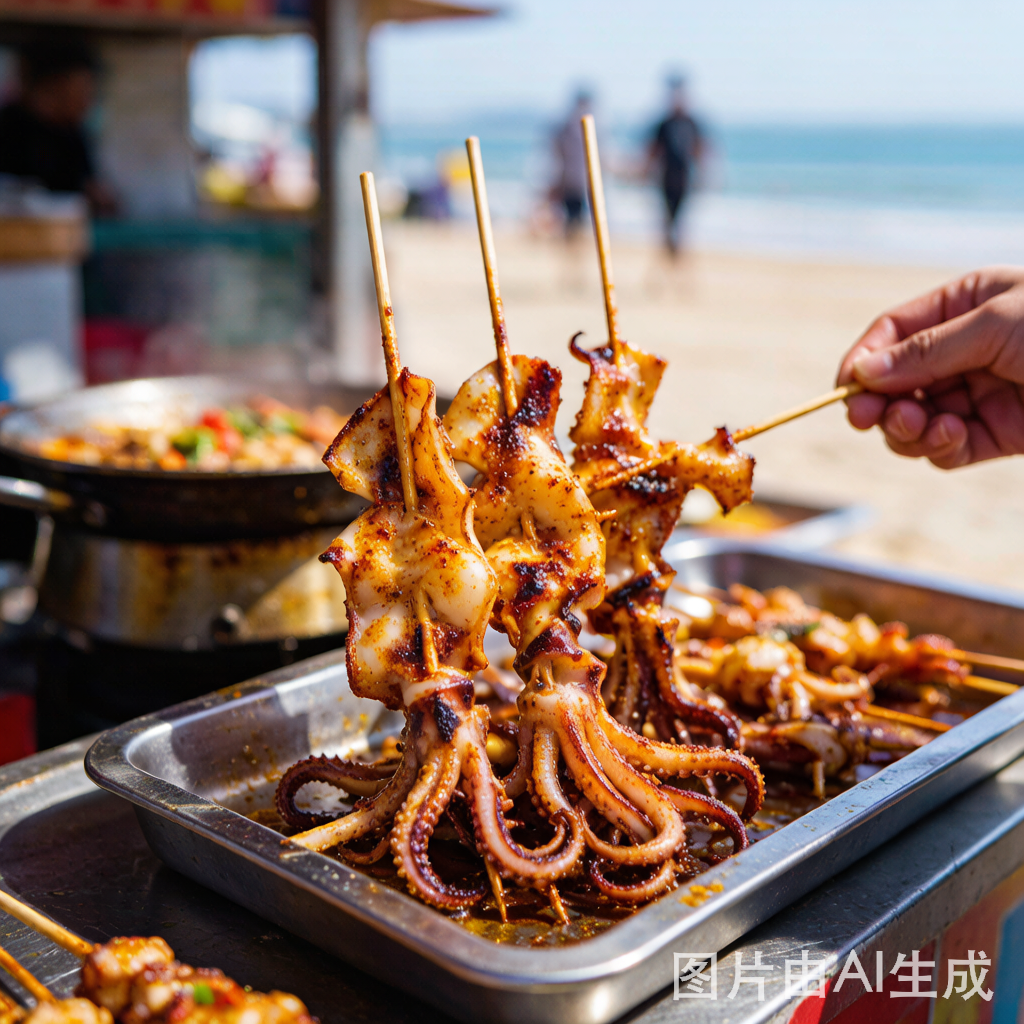 Qinhuangdao Grilled Squid