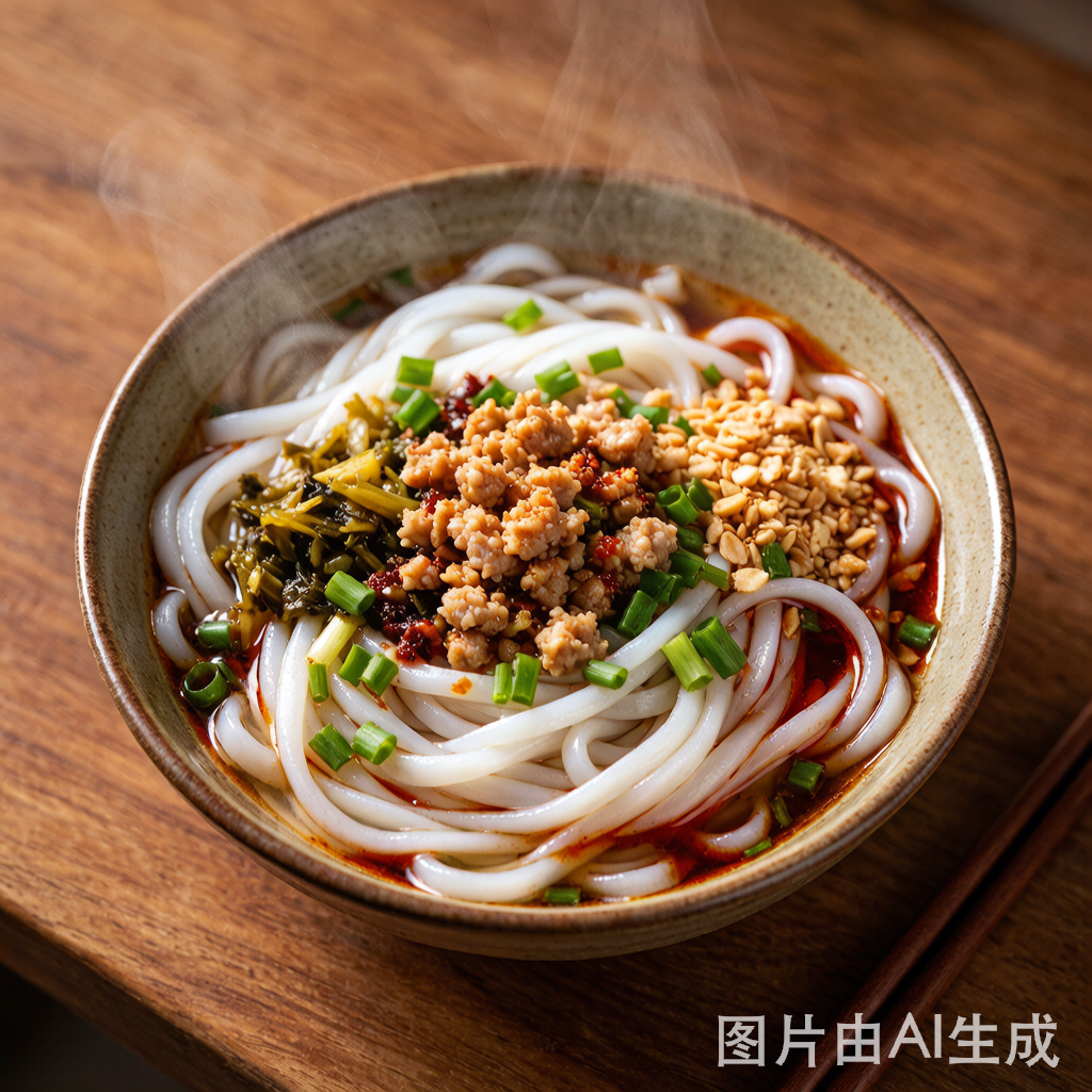 Steamed Ersi (Rice Noodles)