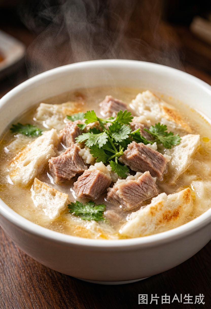 Yangrou Paomo (Pita Bread in Lamb Soup)