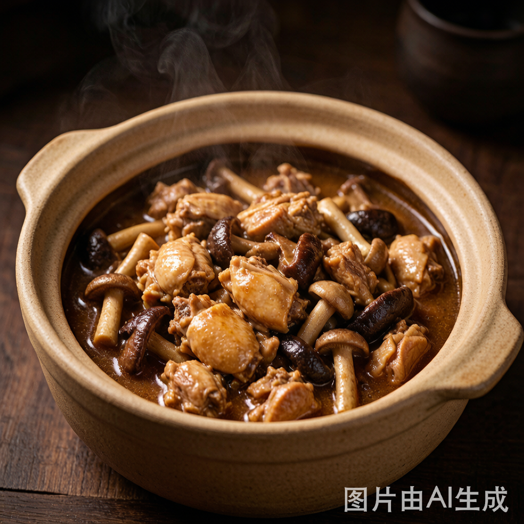 Wild Mushroom Stewed Chicken