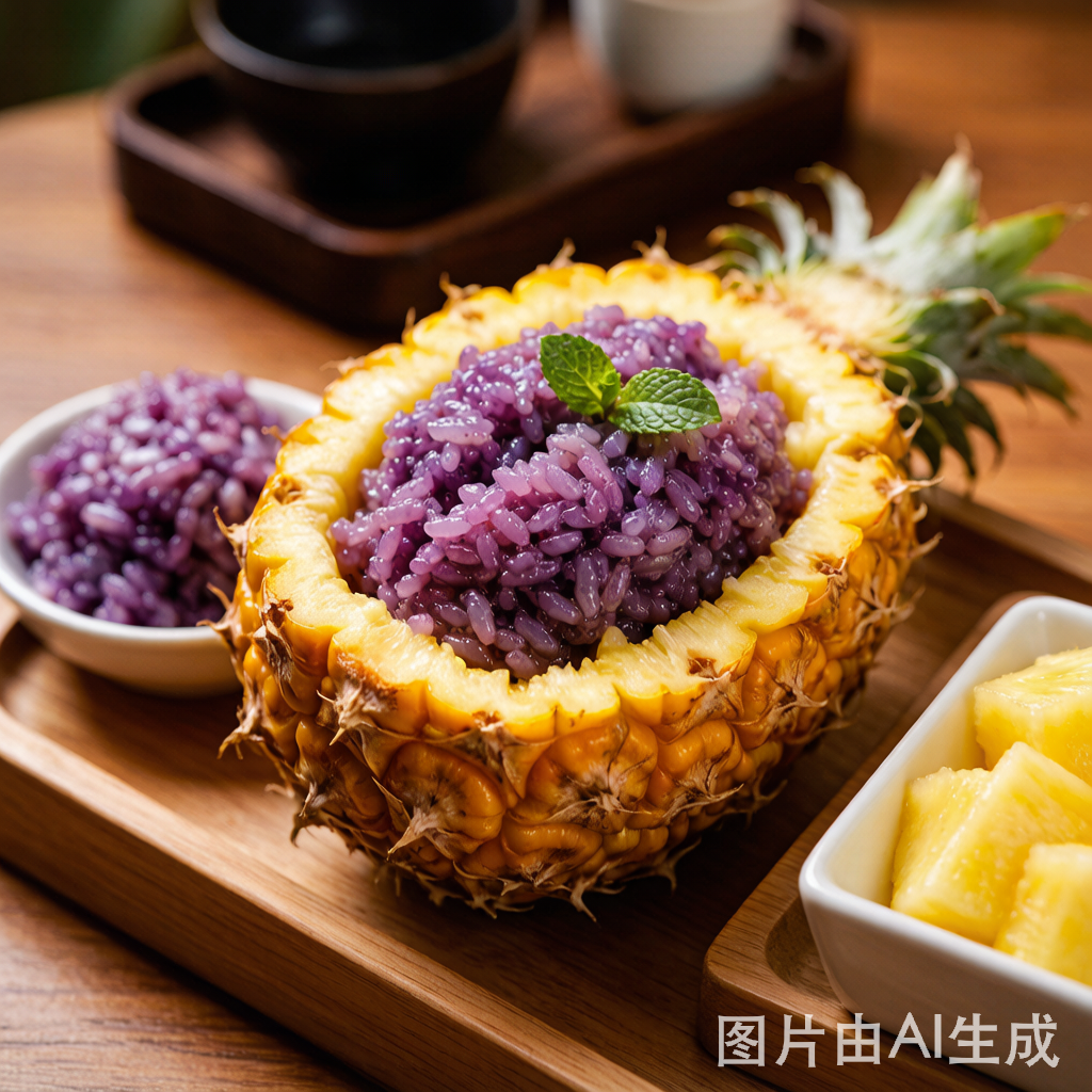 Pineapple Purple Sticky Rice