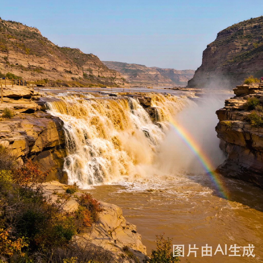 Hukou Waterfall on the Yellow River