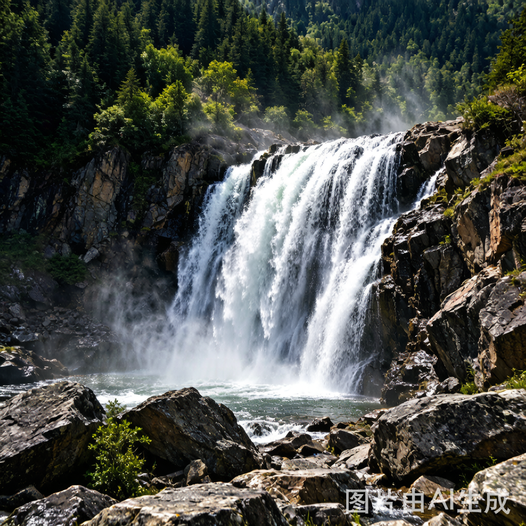 Changbai Mountain Waterfall
