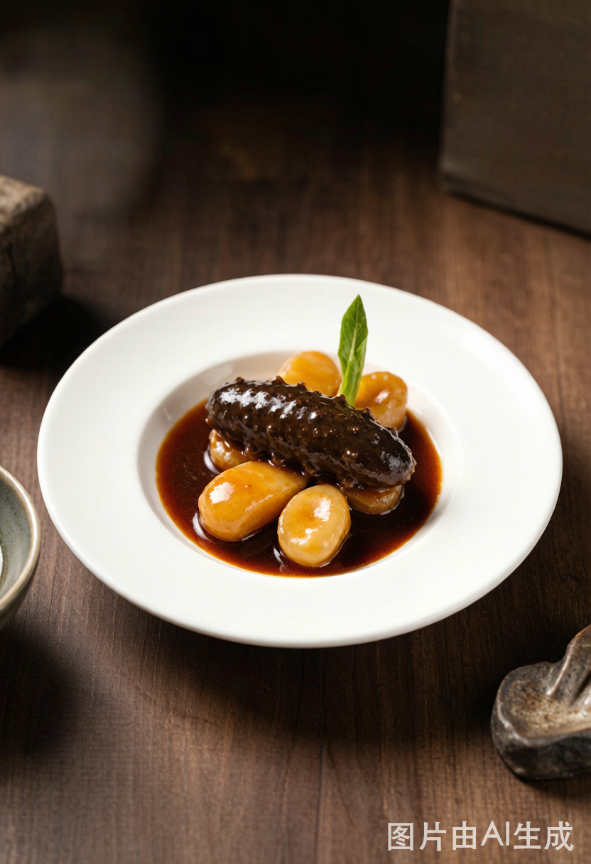Scallion-Braised Sea Cucumber